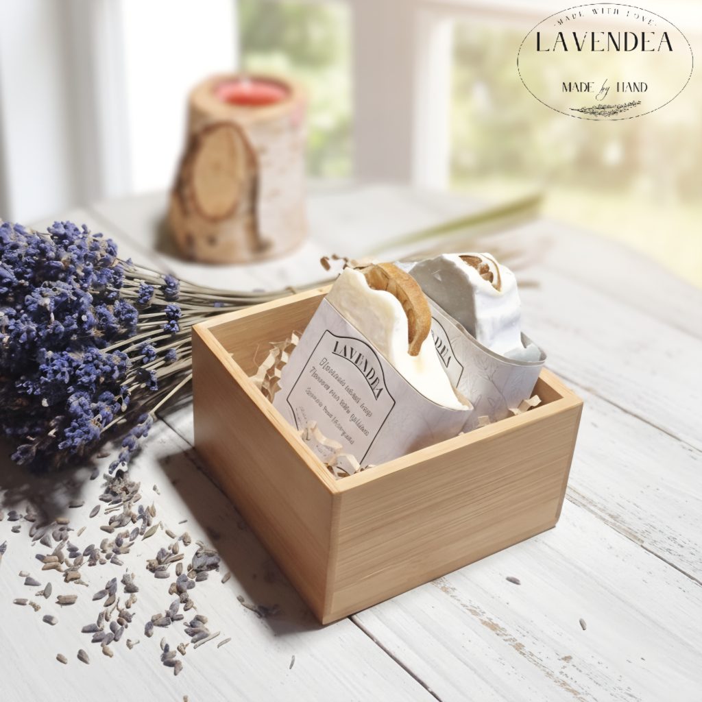 Set dveh ročno izdelanih naravnih mil