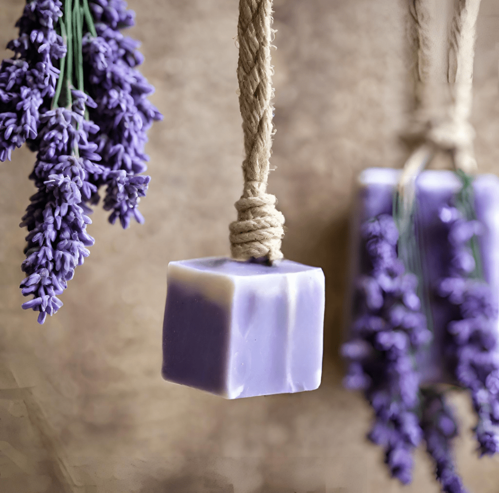 Ročno izdelana naravna mila na vrvi