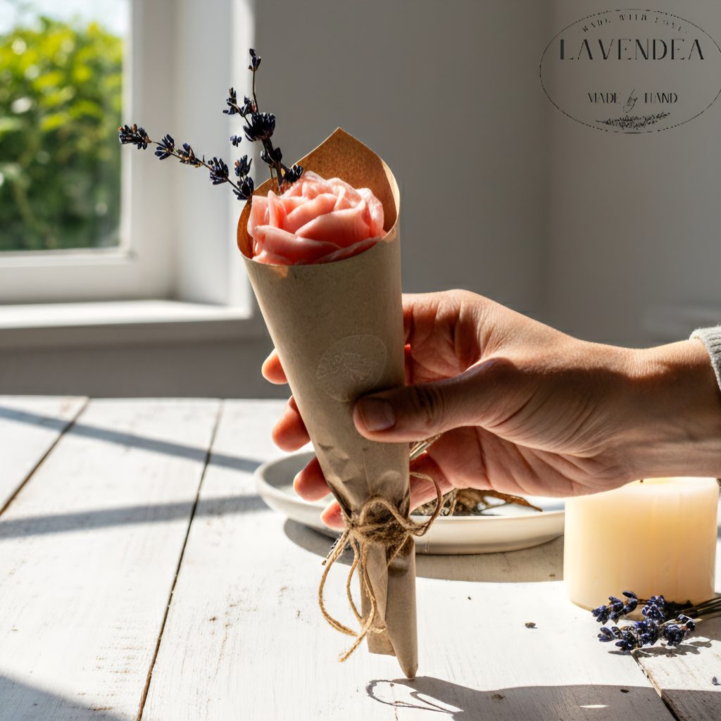 Set sveč v obliki rože