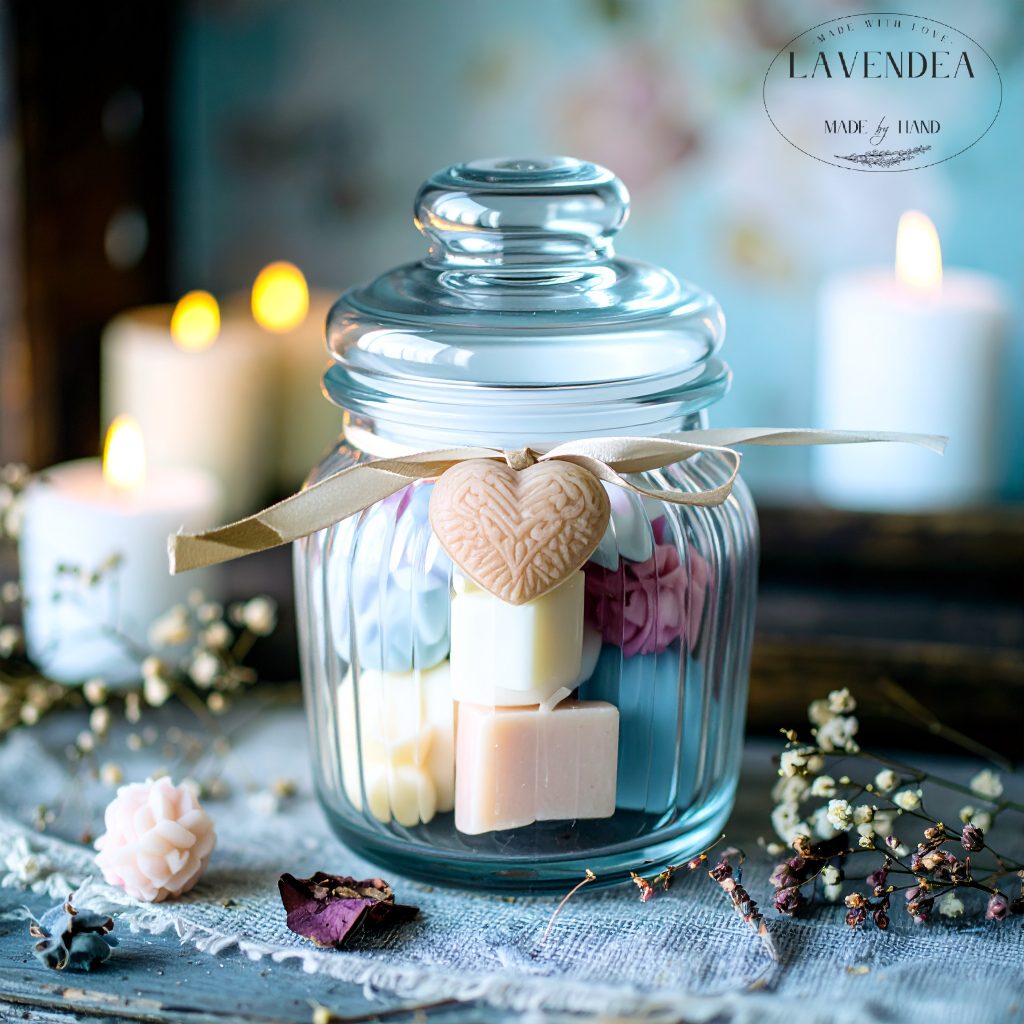 steklena posoda z dišečimi voski